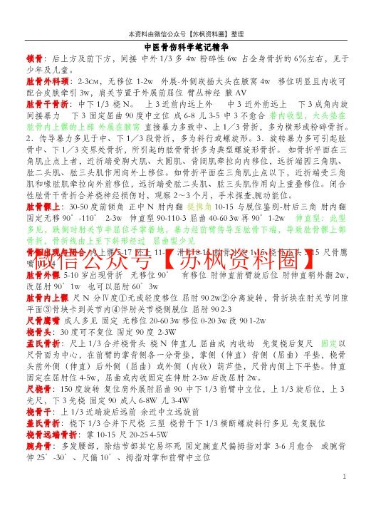 中医骨伤科学